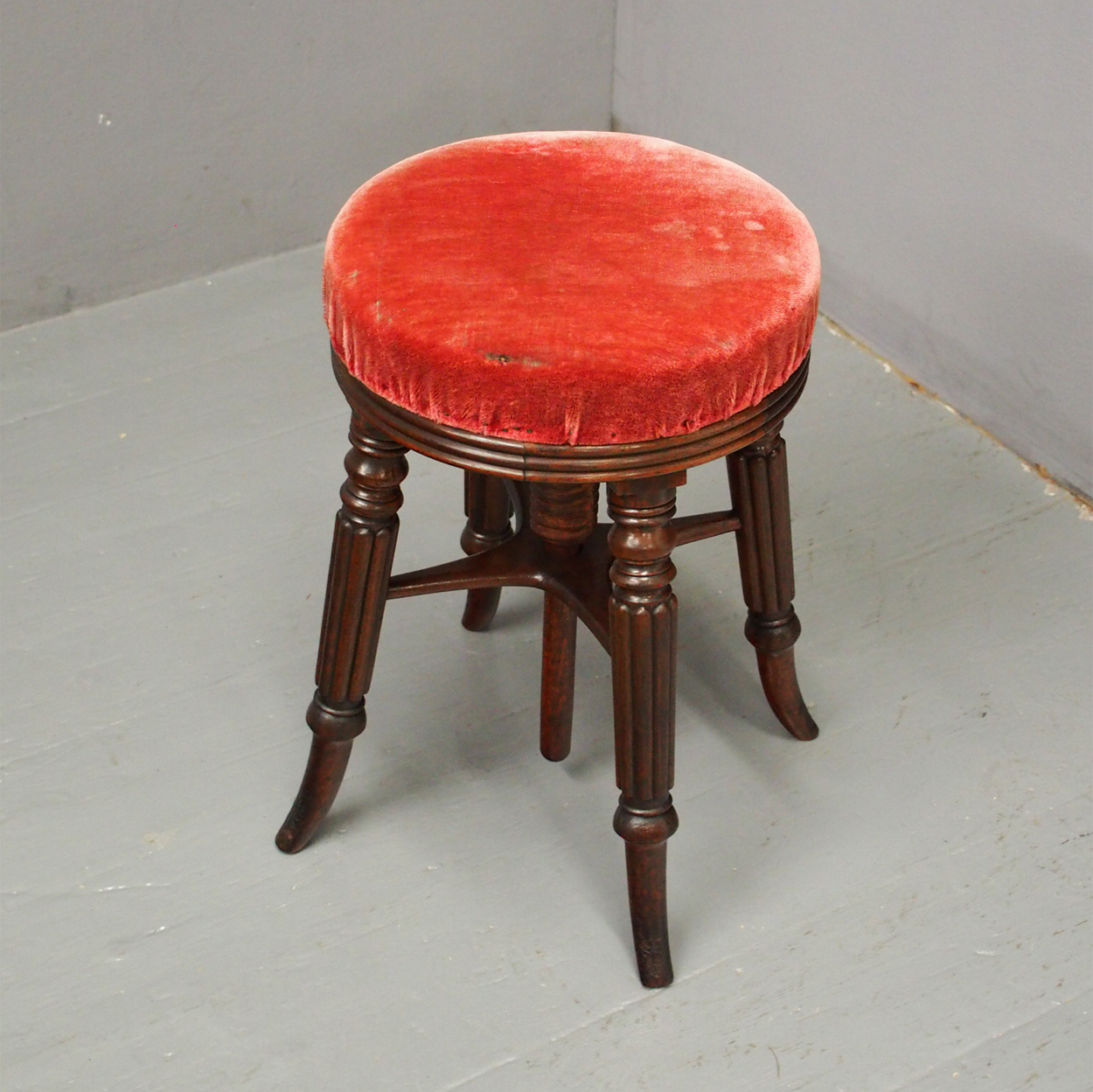 William IV Mahogany Piano Stool (1 of 7)