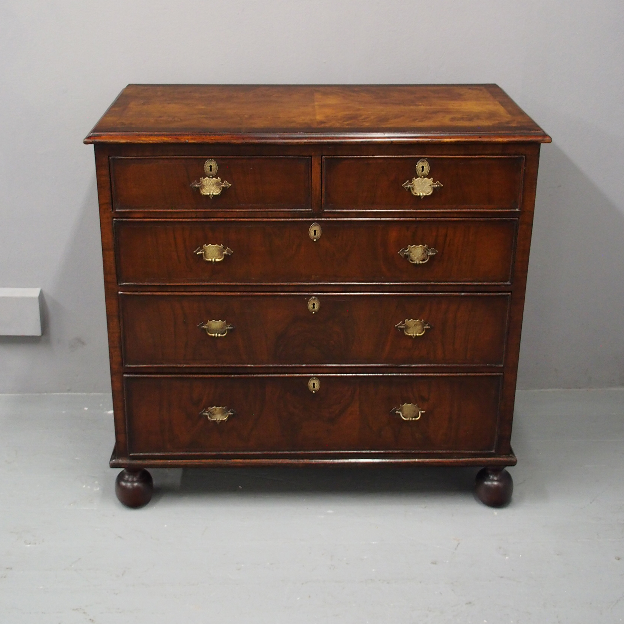 George III Walnut Chest of Drawers (1 of 9)