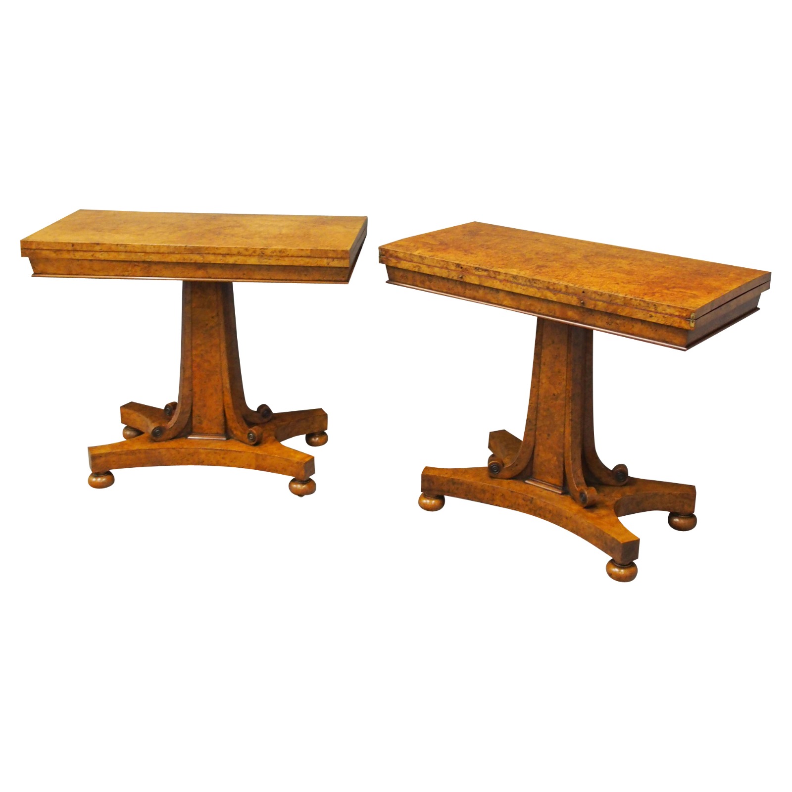 Pair of Scottish George IV Burr Elm Card Tables (1 of 12) Pair of Scottish George IV Burr Elm Card Tables (1 of 12)