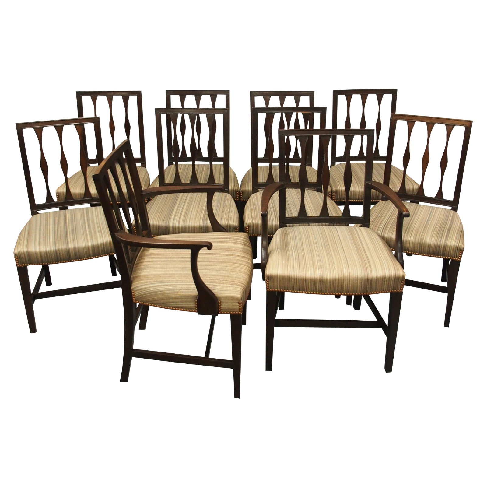 Set of 10 Scottish Laburnum Dining Chairs (1 of 1) Set of 10 Scottish Laburnum Dining Chairs (1 of 1)