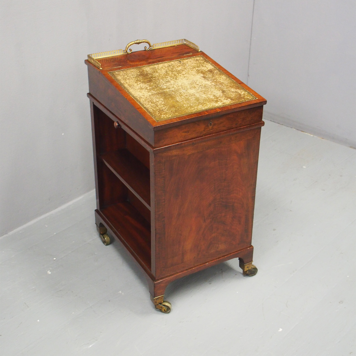 George IV Military Style Mahogany Davenport (1 of 10)