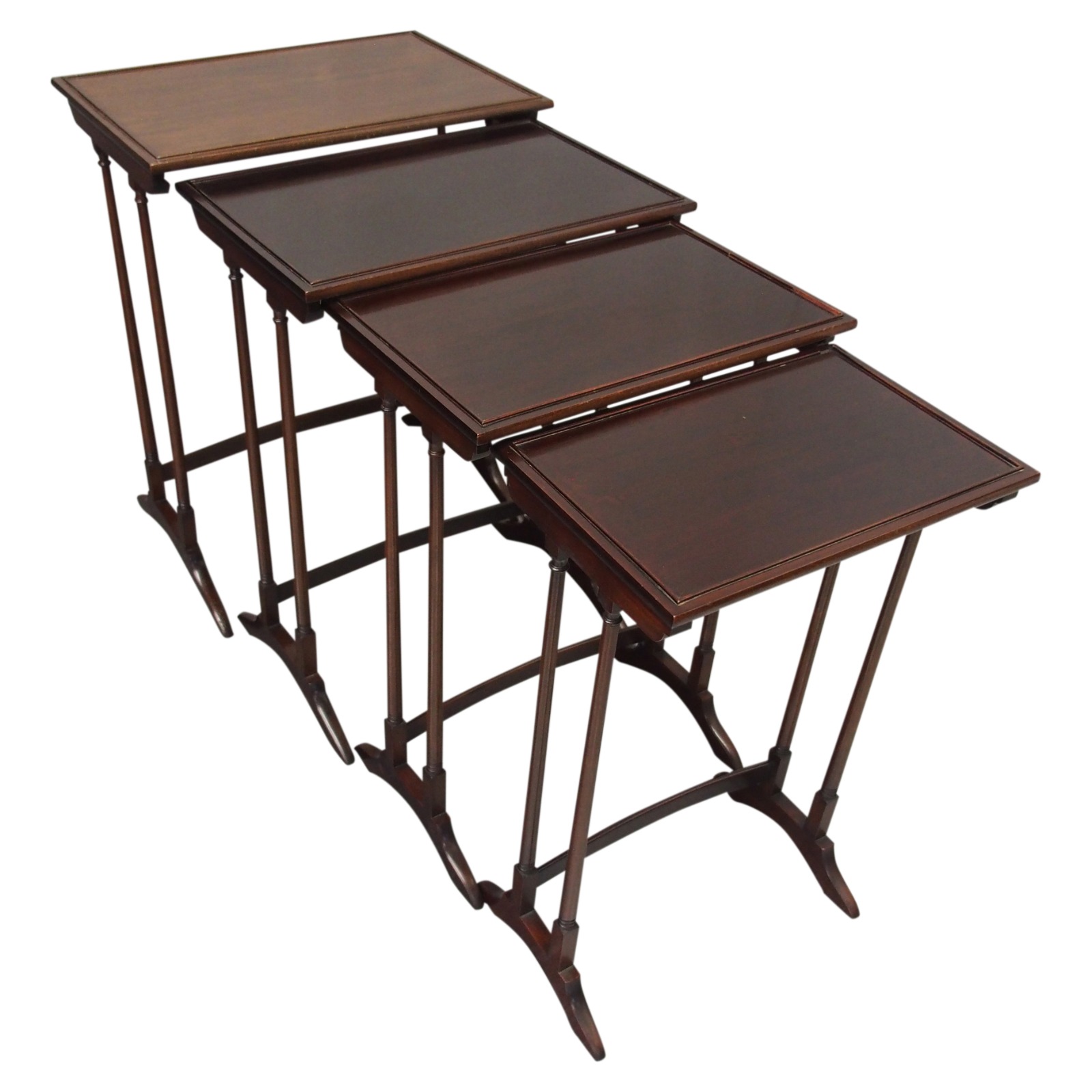 Georgian Style Nest of 4 Tables c.1900 (1 of 9)