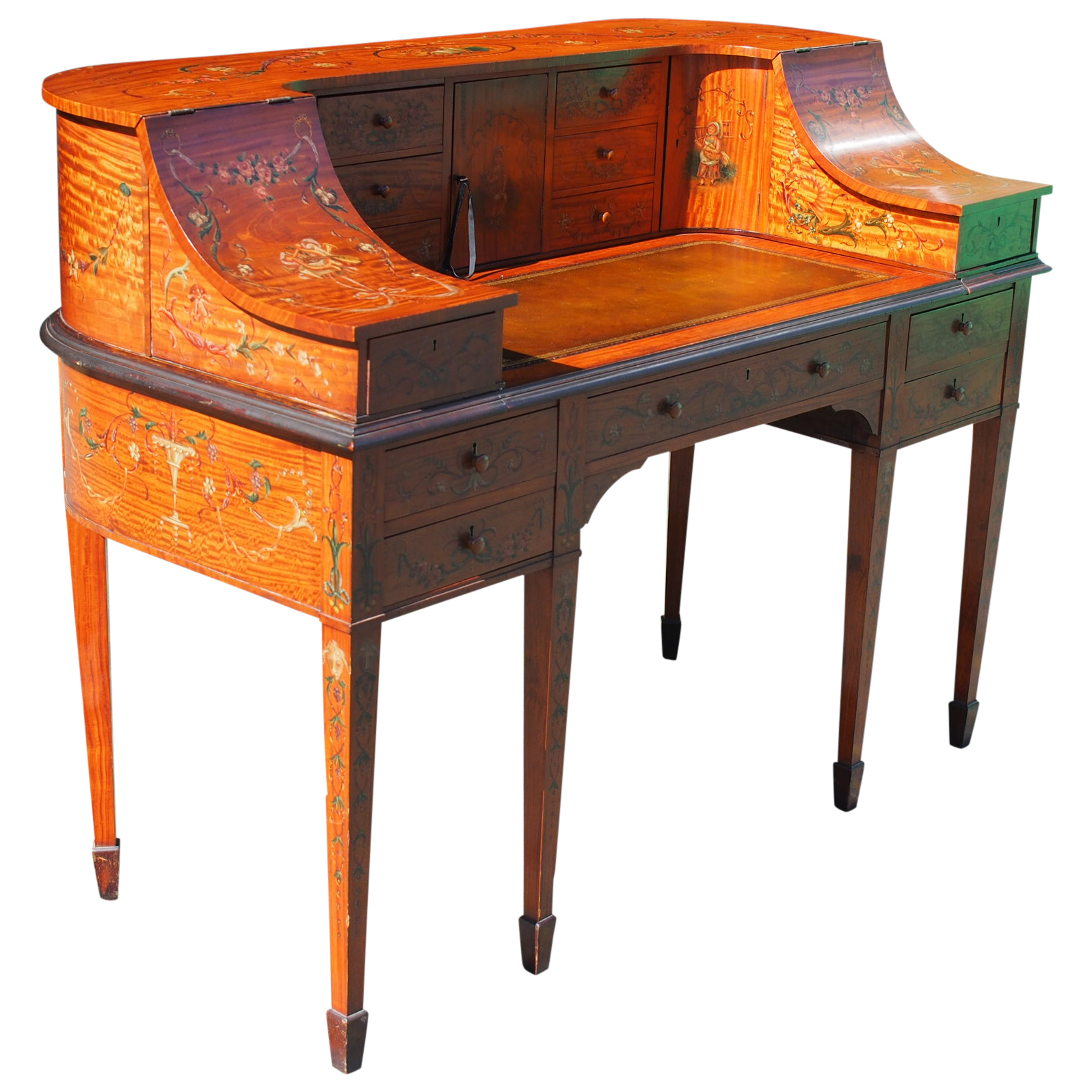 Painted Satinwood Carlton House Desk c.1880 (1 of 10) Painted Satinwood Carlton House Desk c.1880 (1 of 10)