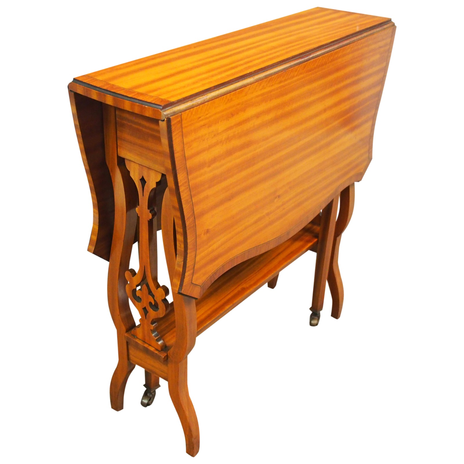 Satinwood Butterfly Shaped Sutherland Table c.1890 (1 of 8)