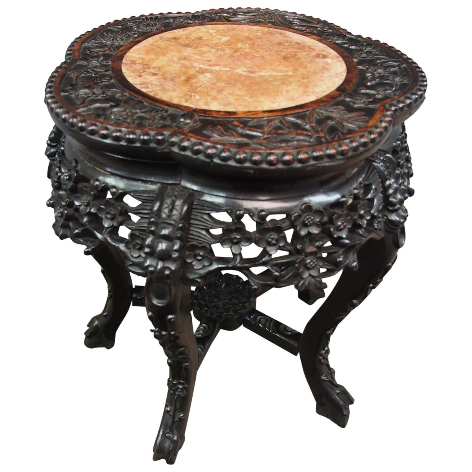 Chinese Marble Top Plant Stand c.1890 (1 of 11) Chinese Marble Top Plant Stand c.1890 (1 of 11)