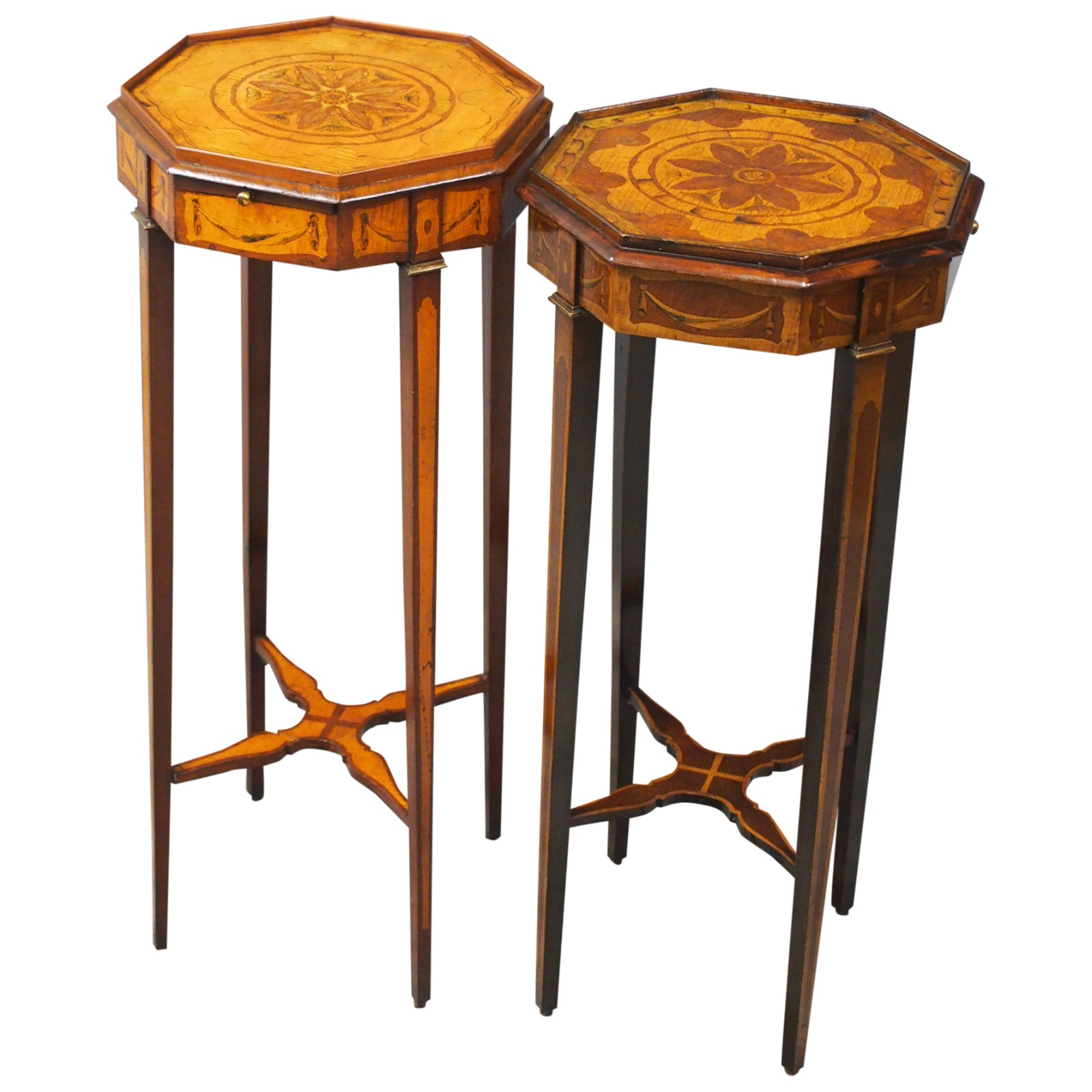 Matched Pair of Inlaid Stands c.1890 (1 of 11)