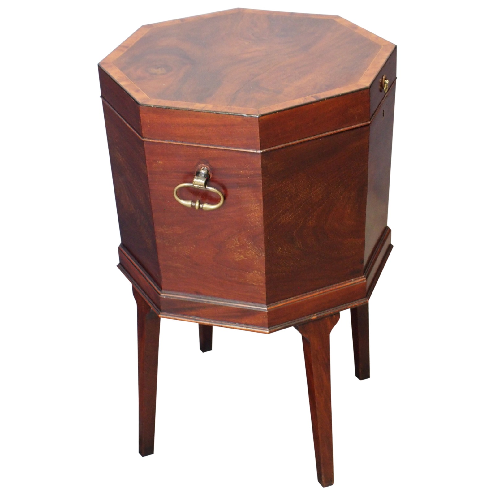 George III Inlaid Mahogany Octagonal Wine Cooler (1 of 6)