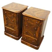 Pair of Victorian Burr Walnut Lockers or Bedsides (1 of 1) Pair of Victorian Burr Walnut Lockers or Bedsides (1 of 1)