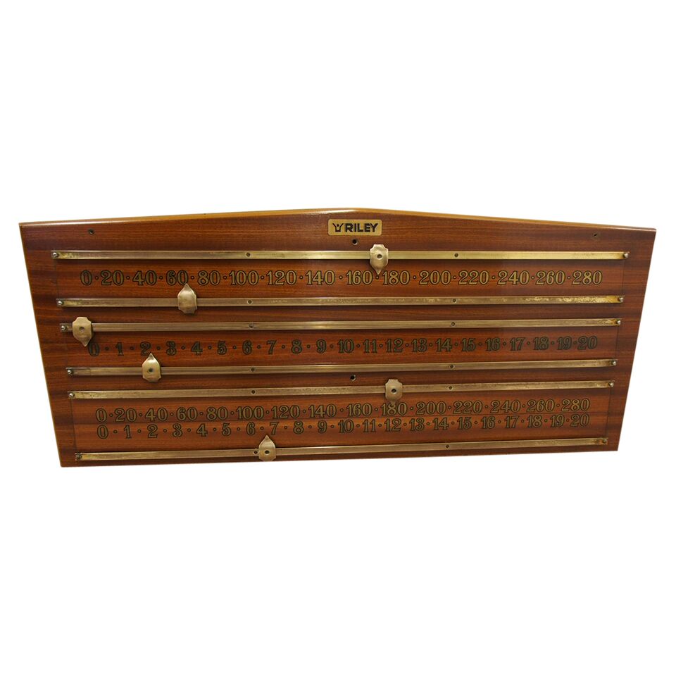 Riley of Accrington Mahogany Snooker Scoreboard (1 of 6) Riley of Accrington Mahogany Snooker Scoreboard (1 of 6)