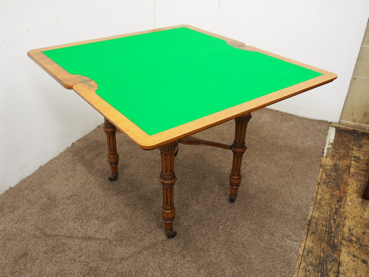 Gillows Style Oak Fold-over Card Table c.1860 (1 of 8)