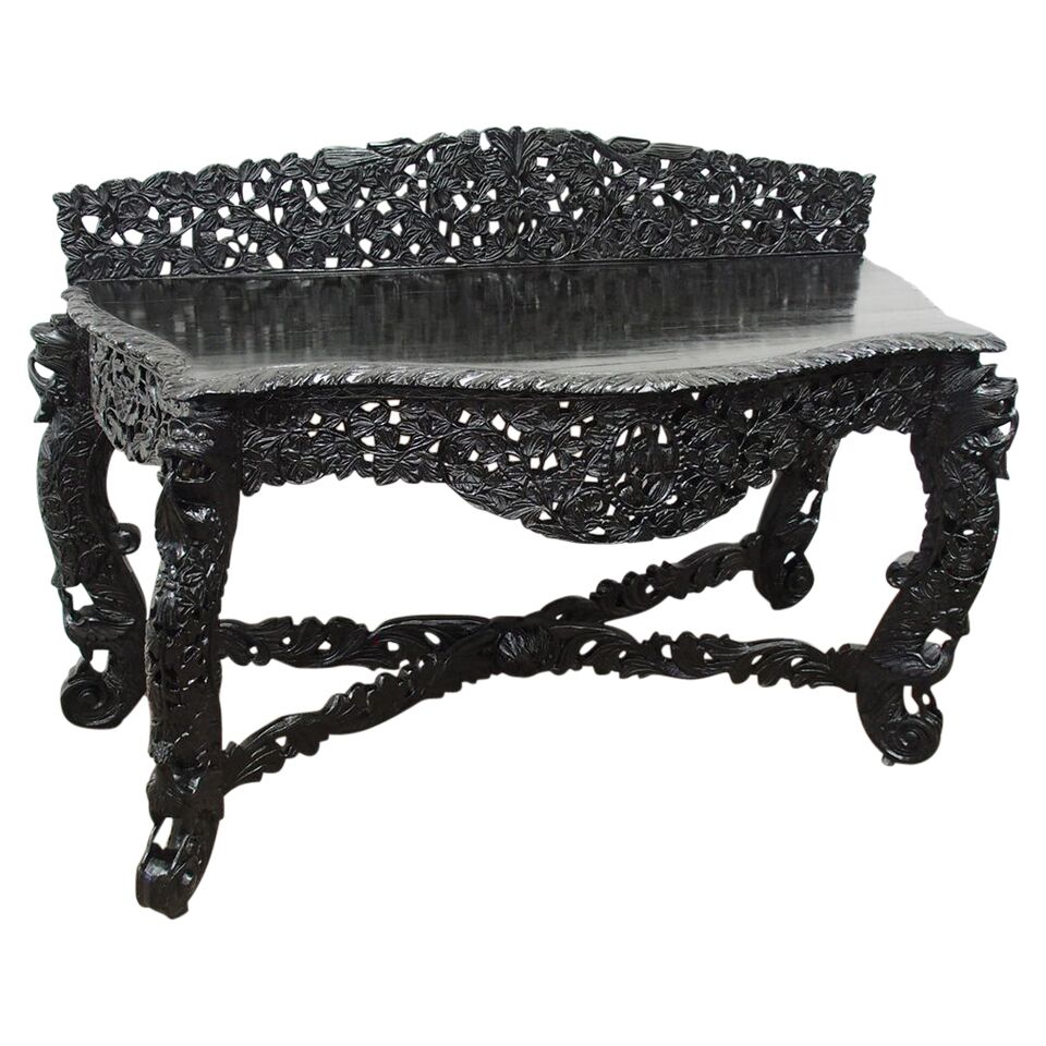 Burmese Ebonised Side Table c.1900 (1 of 10) Burmese Ebonised Side Table c.1900 (1 of 10)