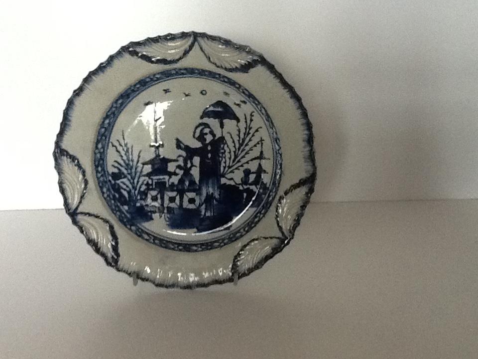 Blue & White Pearlware Plate c.1790 (1 of 2) Blue & White Pearlware Plate c.1790 (1 of 2)