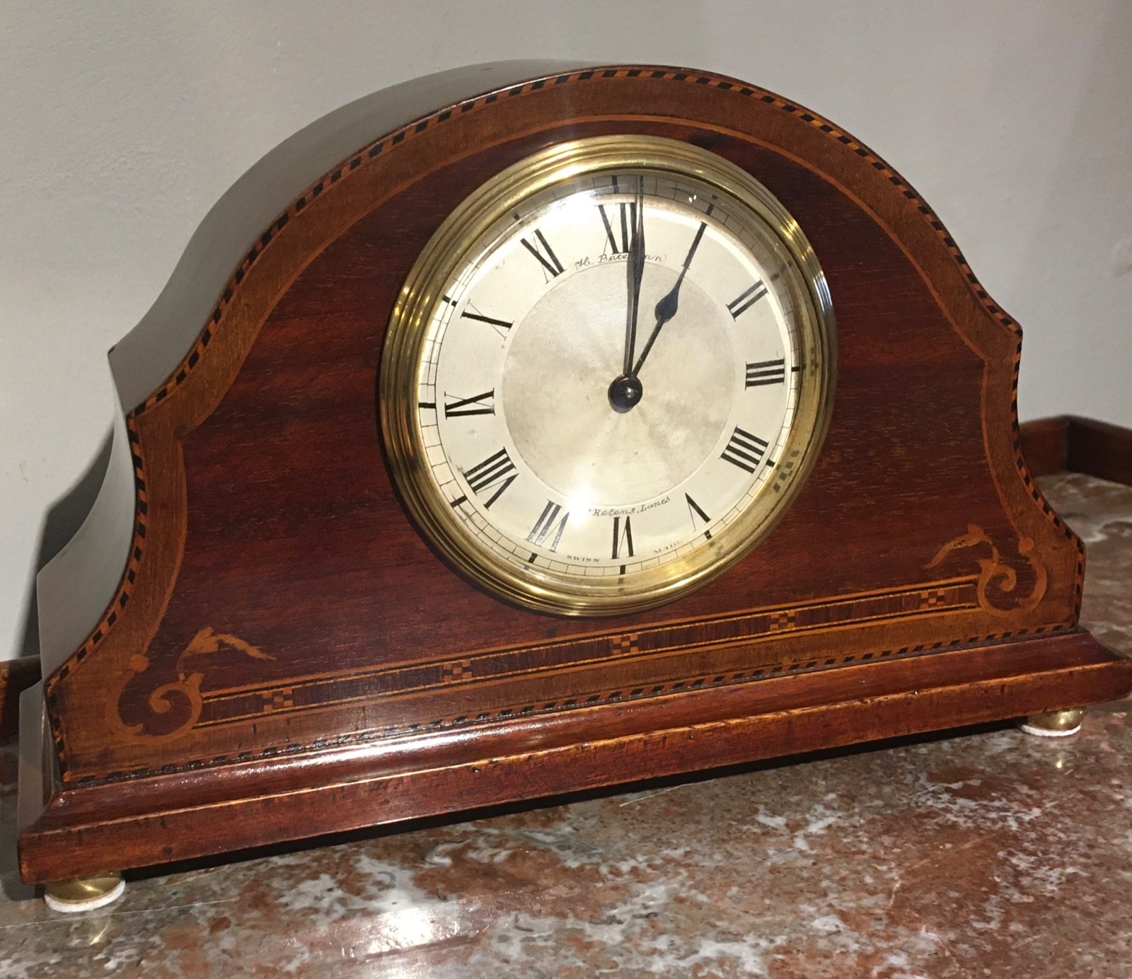Mahogany Cased Mantel Clock (1 of 7)