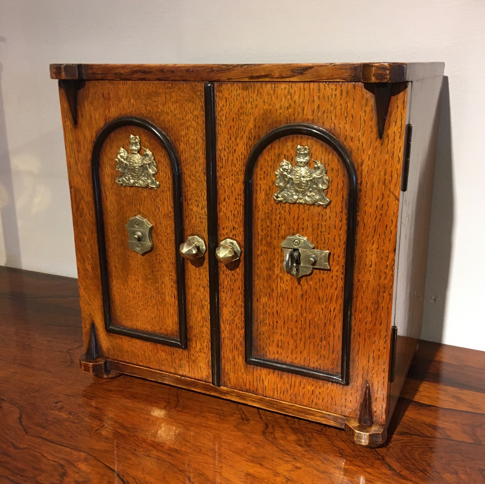 Oak Writing Cabinet (1 of 10)