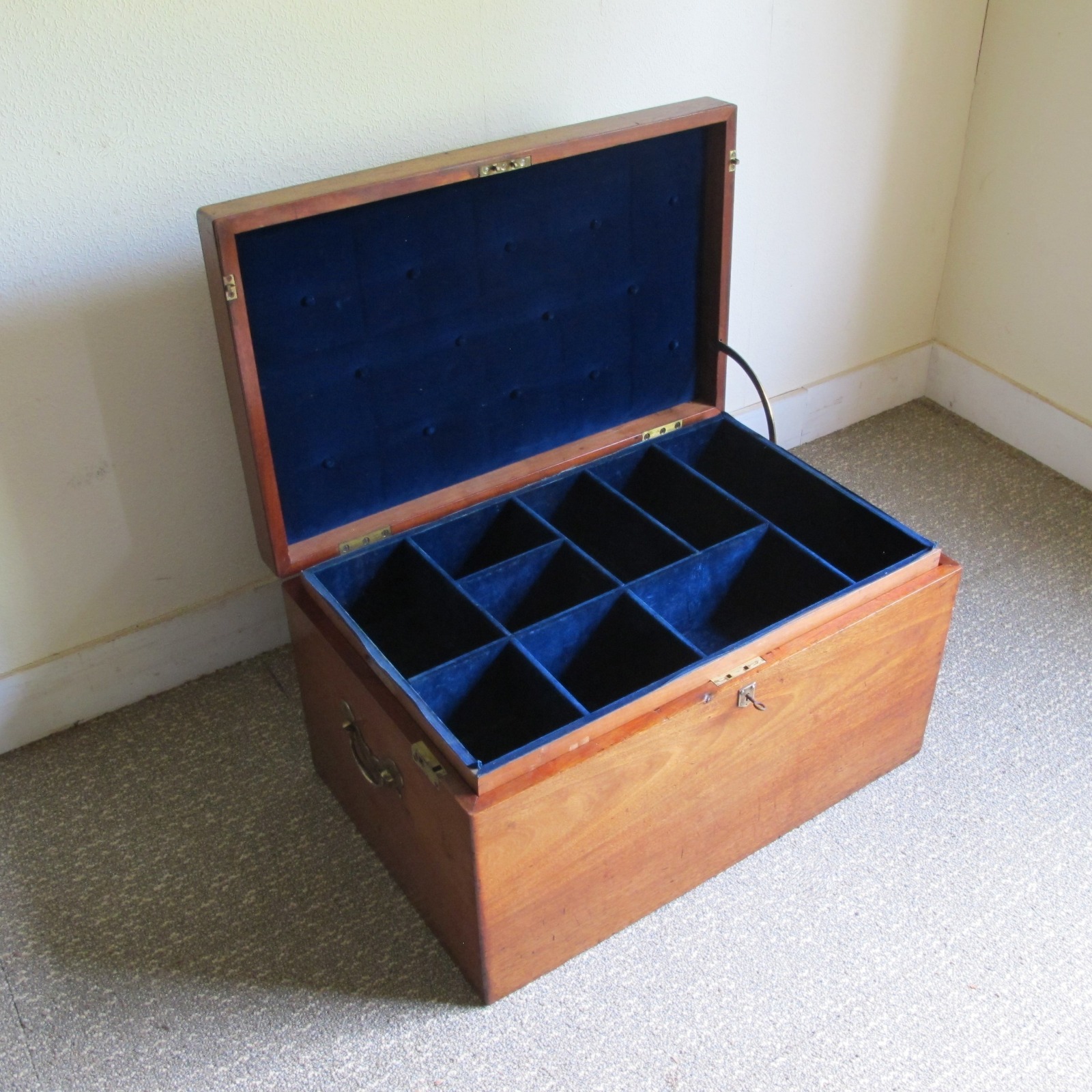 Mahogany Silver Trunk c.1850 (1 of 9)