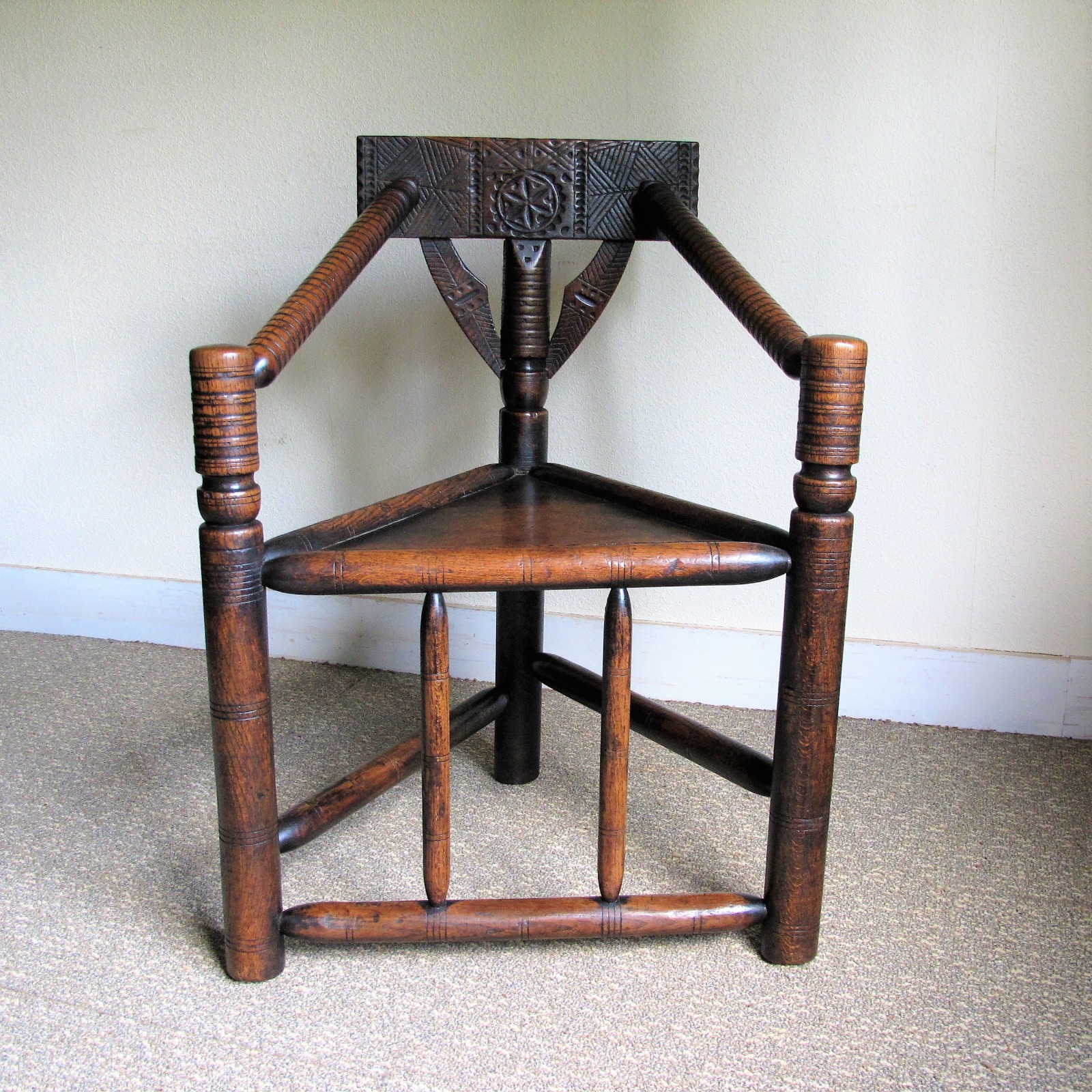Oak Turners Chair c.1880 (1 of 5)