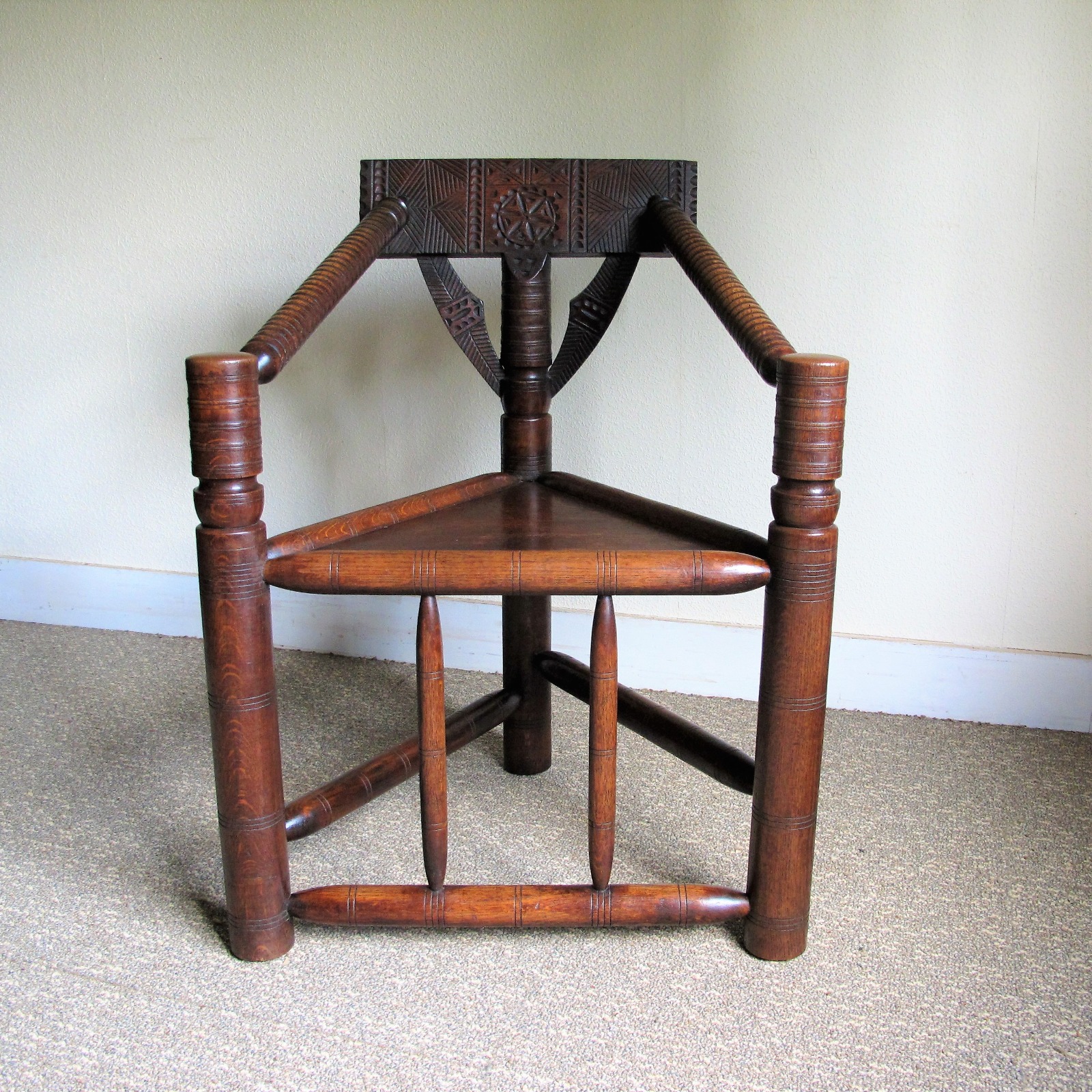 Oak Turners Chair c.1880 (1 of 5)