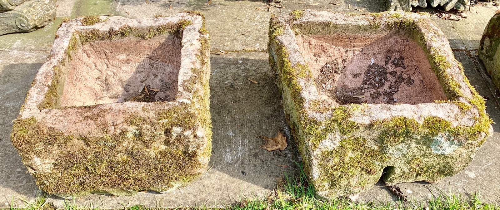 Pair of Red Sandstone Troughs c.1890 (1 of 1) Pair of Red Sandstone Troughs c.1890 (1 of 1)