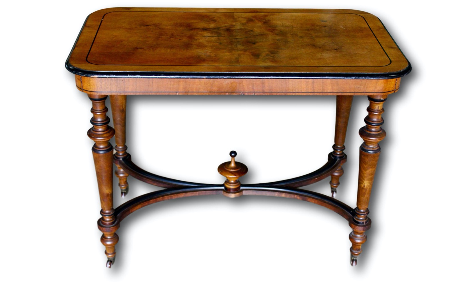 Lovely Quality Walnut Table with Ebonised Detail (1 of 1)