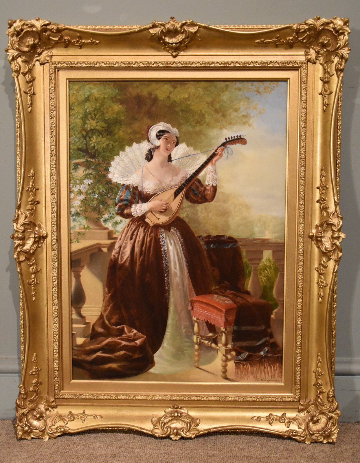 'A Musical Interlude' Oil Painting by John Morgan (1 of 5)