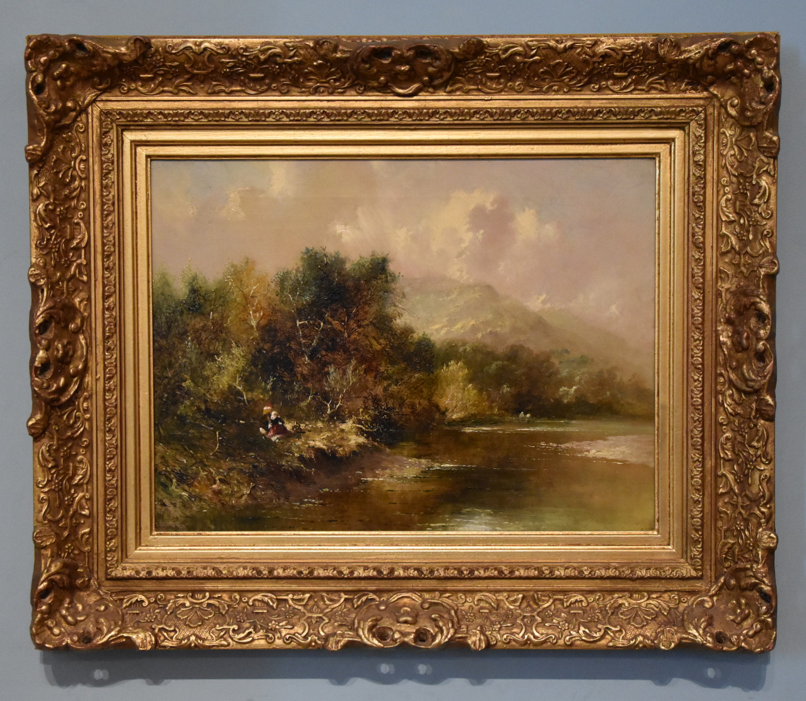 Oil Painting 'the Old Mill Near Dolgelly' by Clifford Montague (1 of 4)