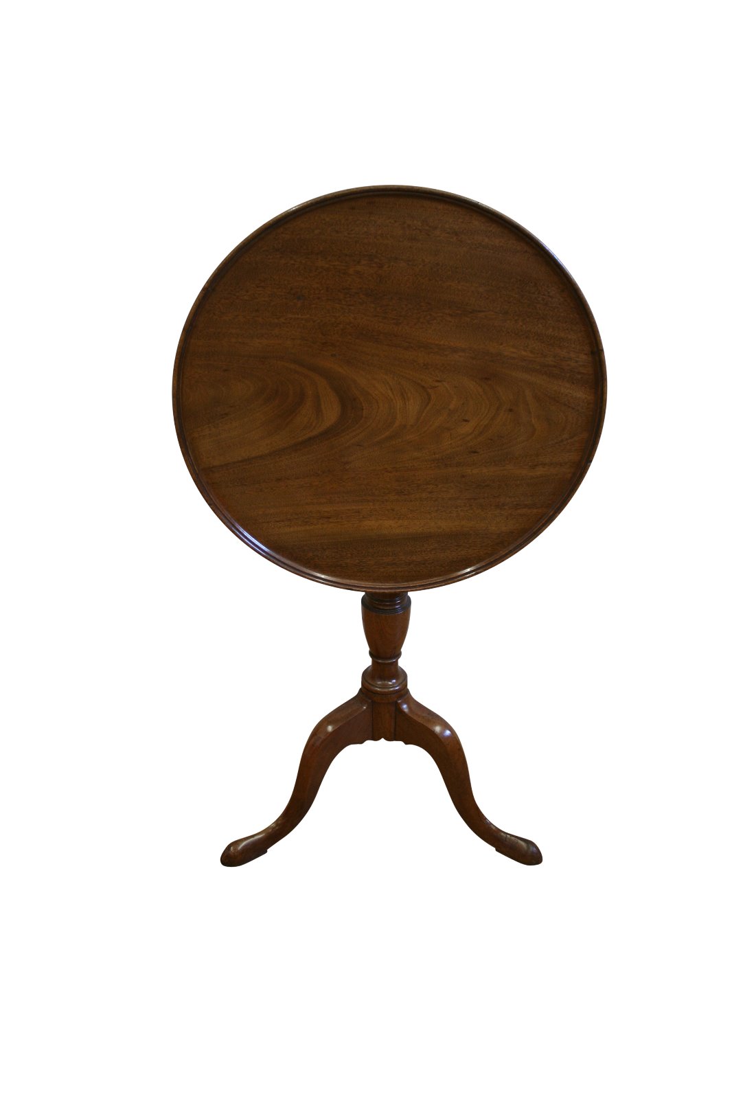 Georgian Mahogany Tray Top Tripod Table (1 of 4)