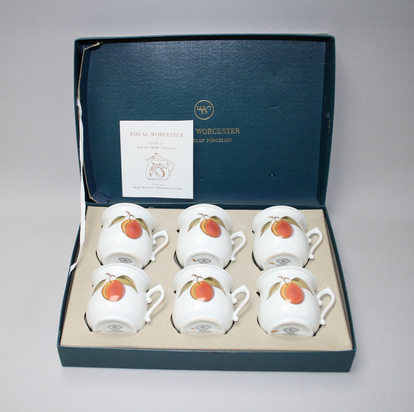 Set of Royal Worcester Pot De Creme Chocolat Pots (1 of 3)
