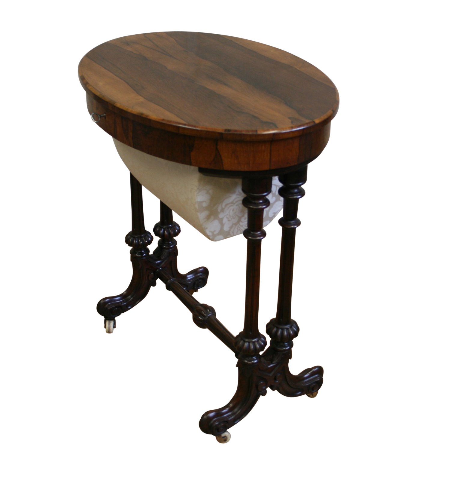 Victorian Rosewood Work Table (1 of 7)