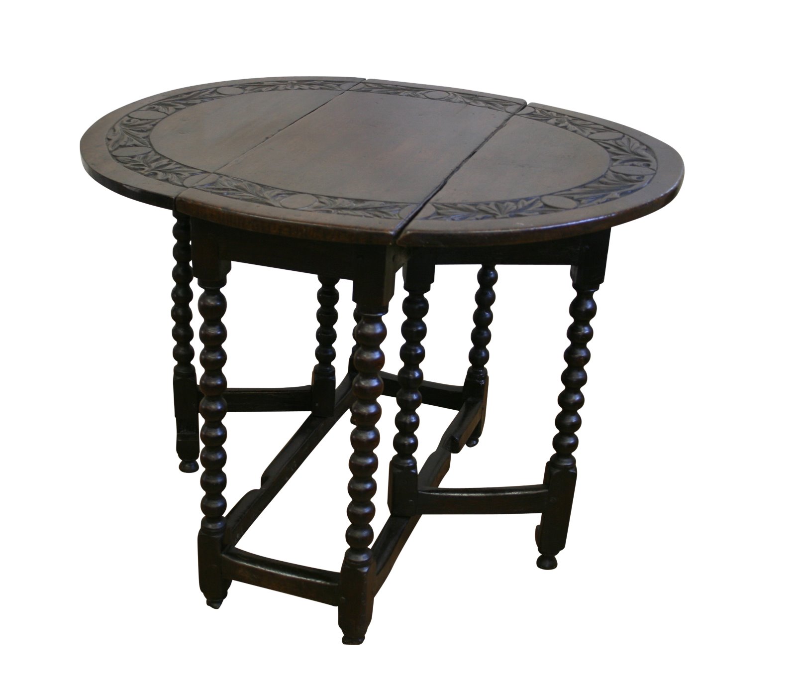 William & Mary Period Oak Gateleg Table (1 of 4)