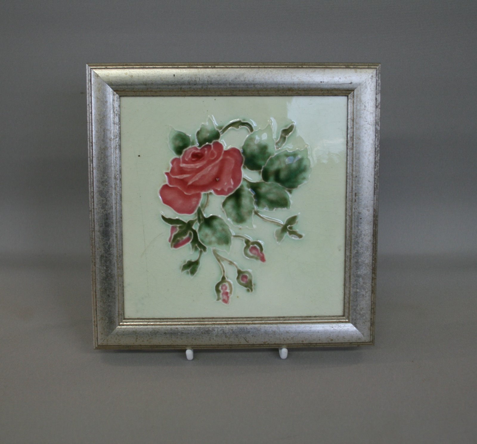 Art Nouveau Tile Depicting a Pink Rose (1 of 1) Art Nouveau Tile Depicting a Pink Rose (1 of 1)