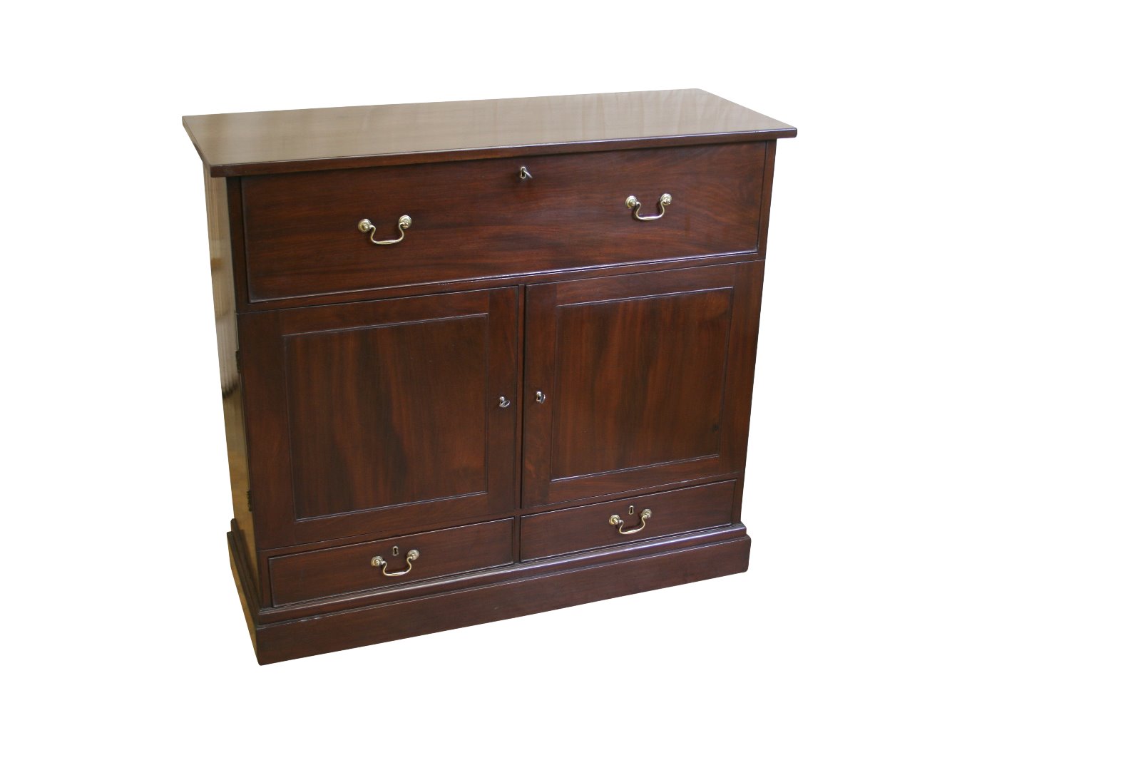 Georgian Mahogany Secretaire Cupboard (1 of 7)