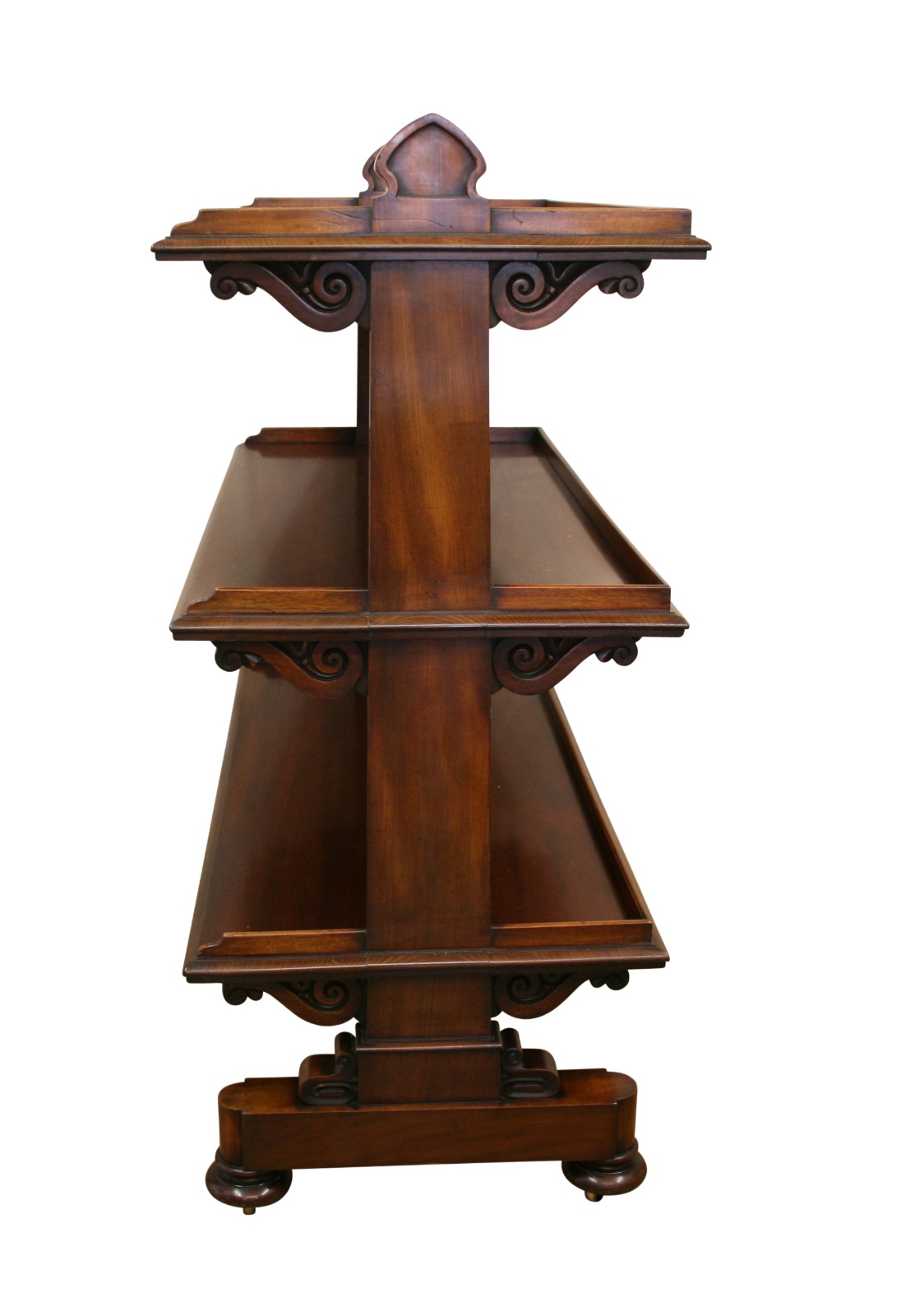 William IV Mahogany Three Tiered Dumbwaiter (1 of 5)