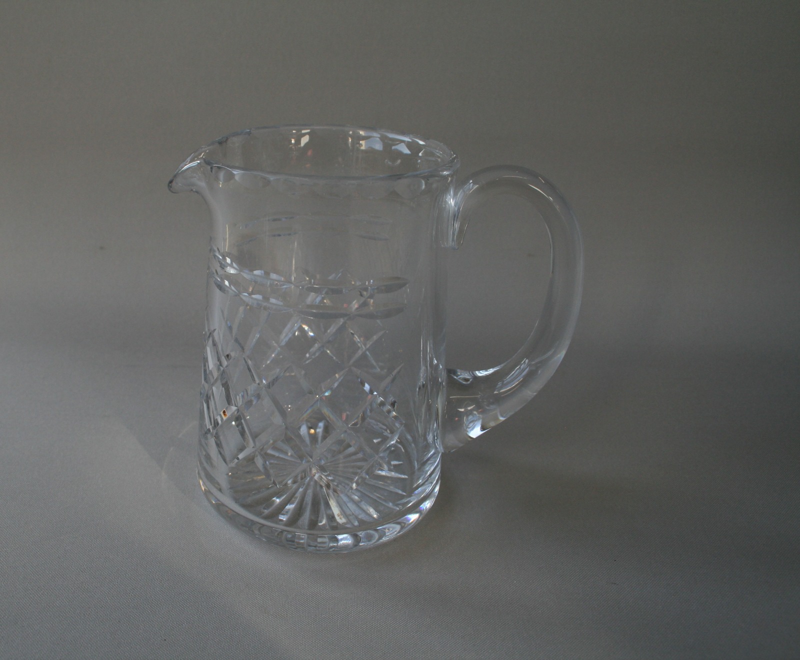 Heavy Set Cut Glass Jug (1 of 3)