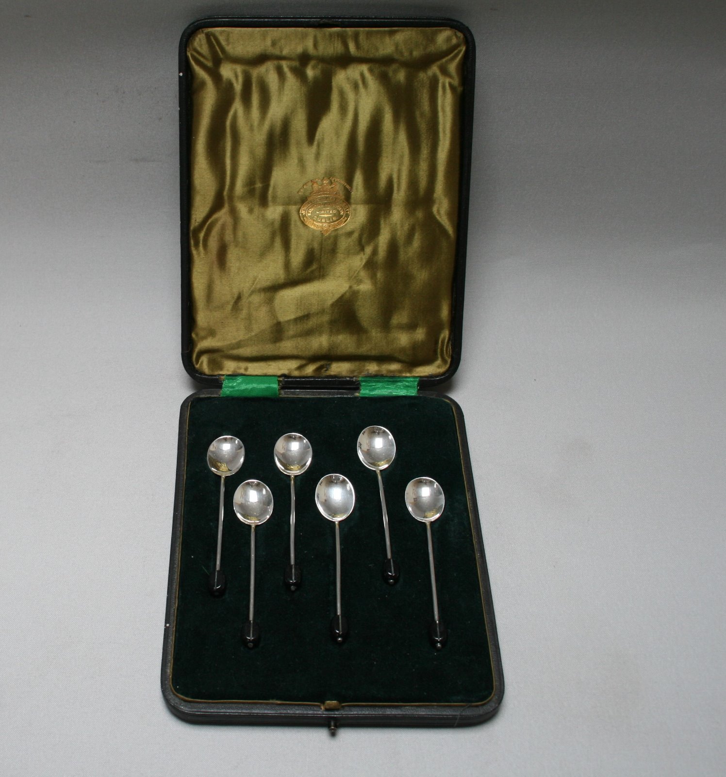 Boxed Set of 6 Silver & Bean Coffee Spoons (1 of 3)