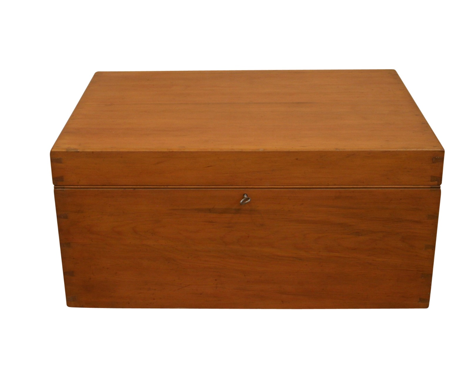 Large Victorian Pine Trunk with Hinged Lid (1 of 3)