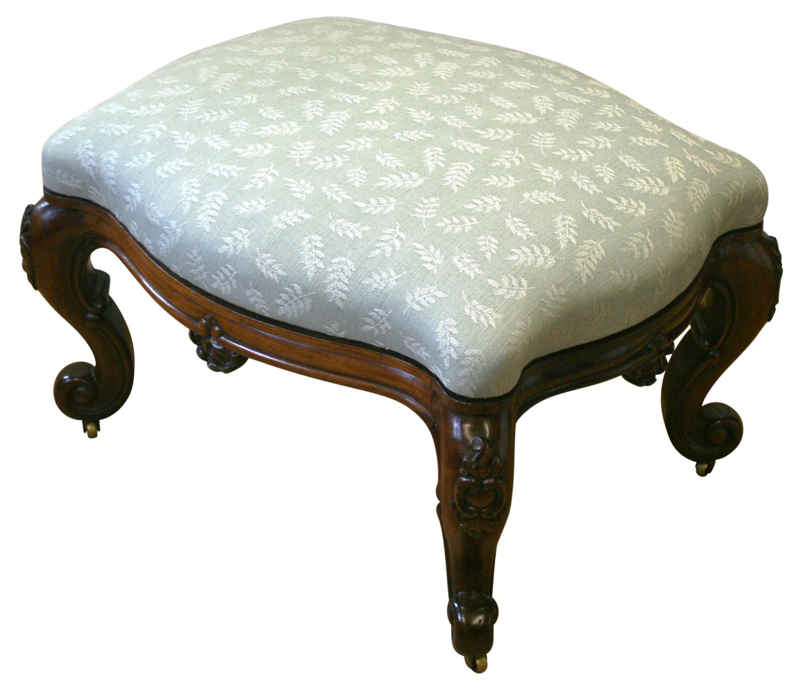 Victorian Rosewood Serpentine Shaped Stool (1 of 3)
