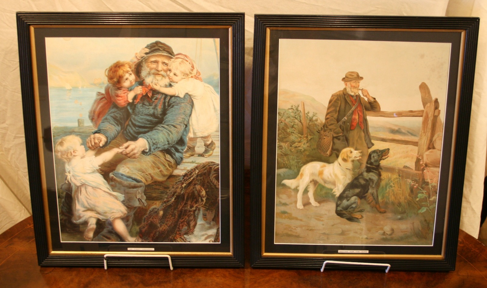 Pair of Victorian Prints Which Have Kept There Bright, Vivid Colours (1 of 1)