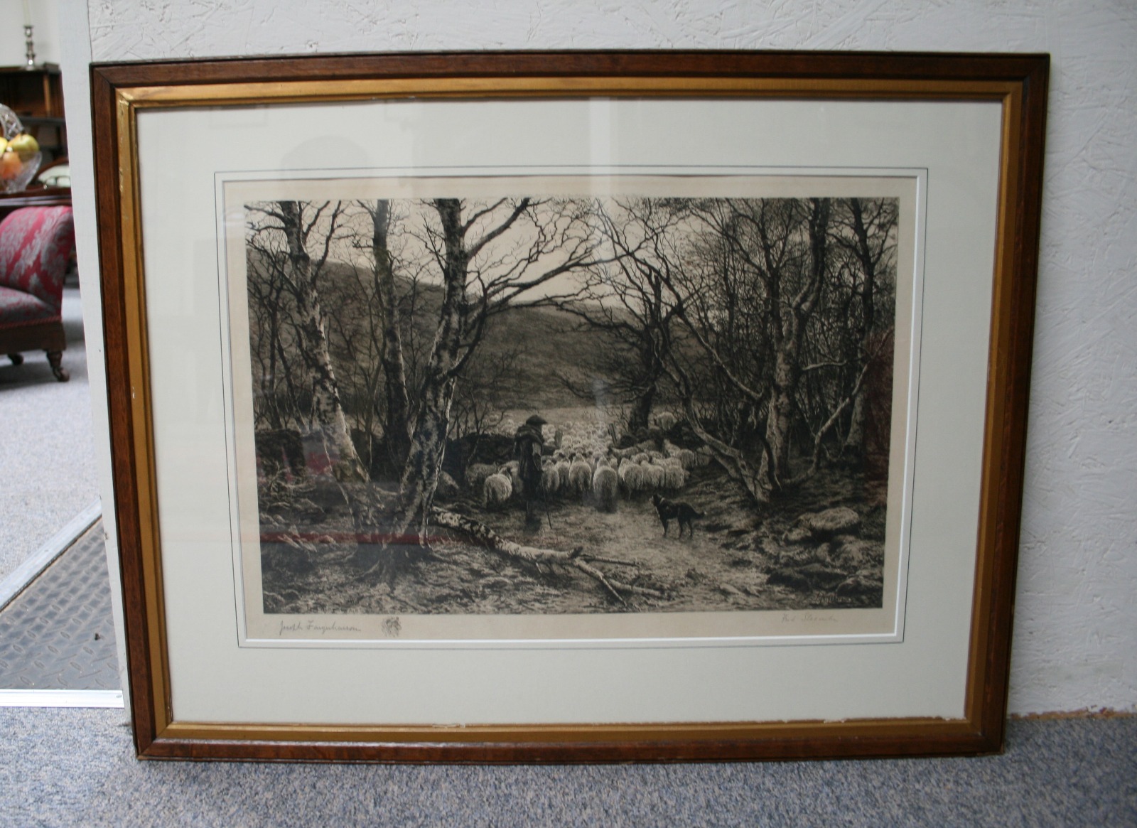 Limited Edition Copperplate Etching by Frederick Slocombe From An Original Painting by Joseph Farquharson (1 of 2)