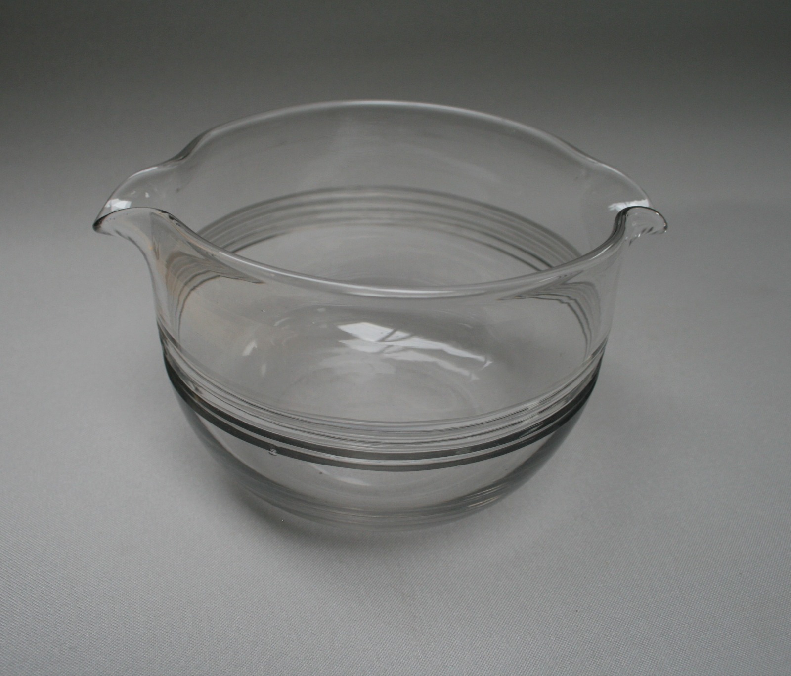 Hand Blown Wine Glass Rinser with Twin Sprouts c.1900 (1 of 1)
