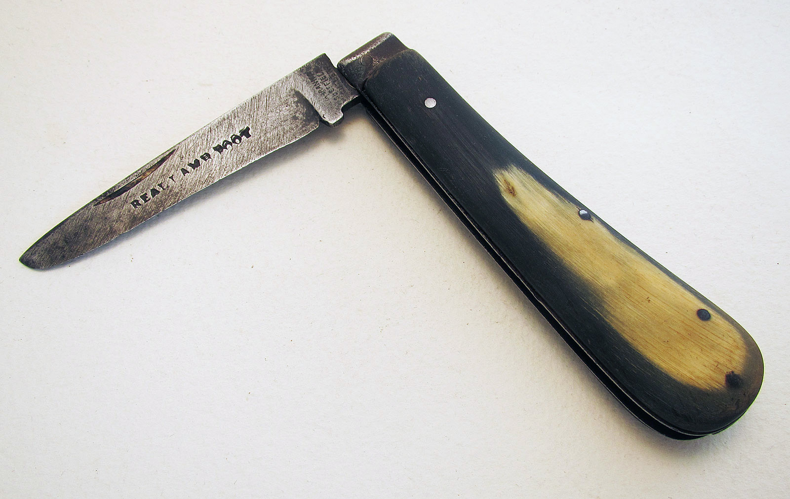 Victorian Antique Large 'Real Lamb Foot' Knife Sheffield Carbon Steel Blade Nickel Silver Liners Folding Knife c.1890 (1 of 1) Victorian Antique Large 'Real Lamb Foot' Knife Sheffield Carbon Steel Blade Nickel Silver Liners Folding Knife c.1890 (1 of 1)