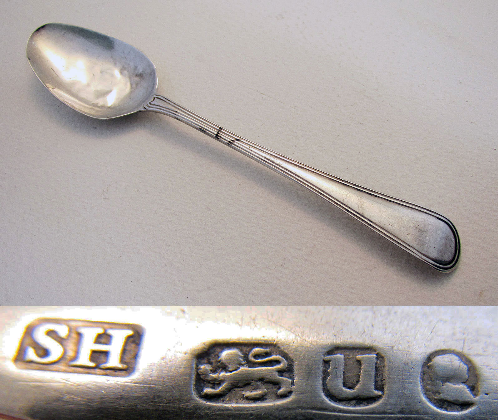 18th Century George III Solid Sterling Silver English Hallmarked Antique Teaspoon Threaded Pattern 1795 (1 of 1) 18th Century George III Solid Sterling Silver English Hallmarked Antique Teaspoon Threaded Pattern 1795 (1 of 1)