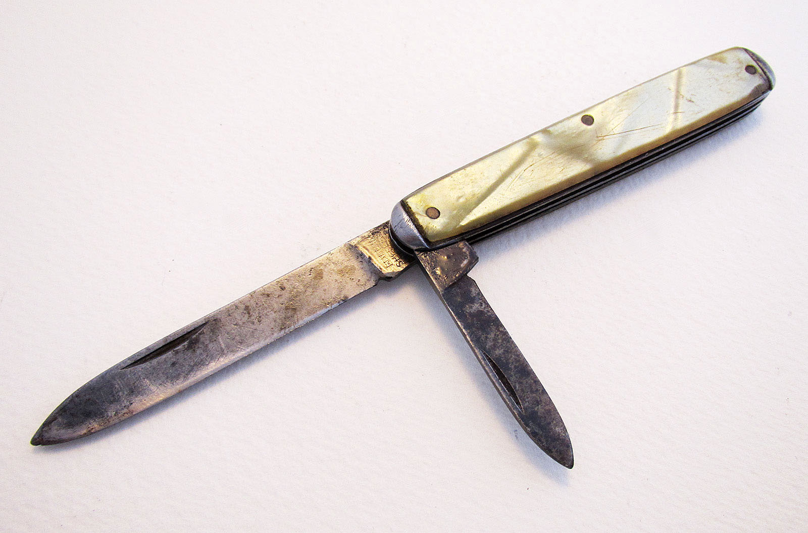 Sheffield Vintage Carbon Steel Twin Bladed Pocket Folding Jack Penknife Fruit Knife c.1920 (1 of 5) Sheffield Vintage Carbon Steel Twin Bladed Pocket Folding Jack Penknife Fruit Knife c.1920 (1 of 5)