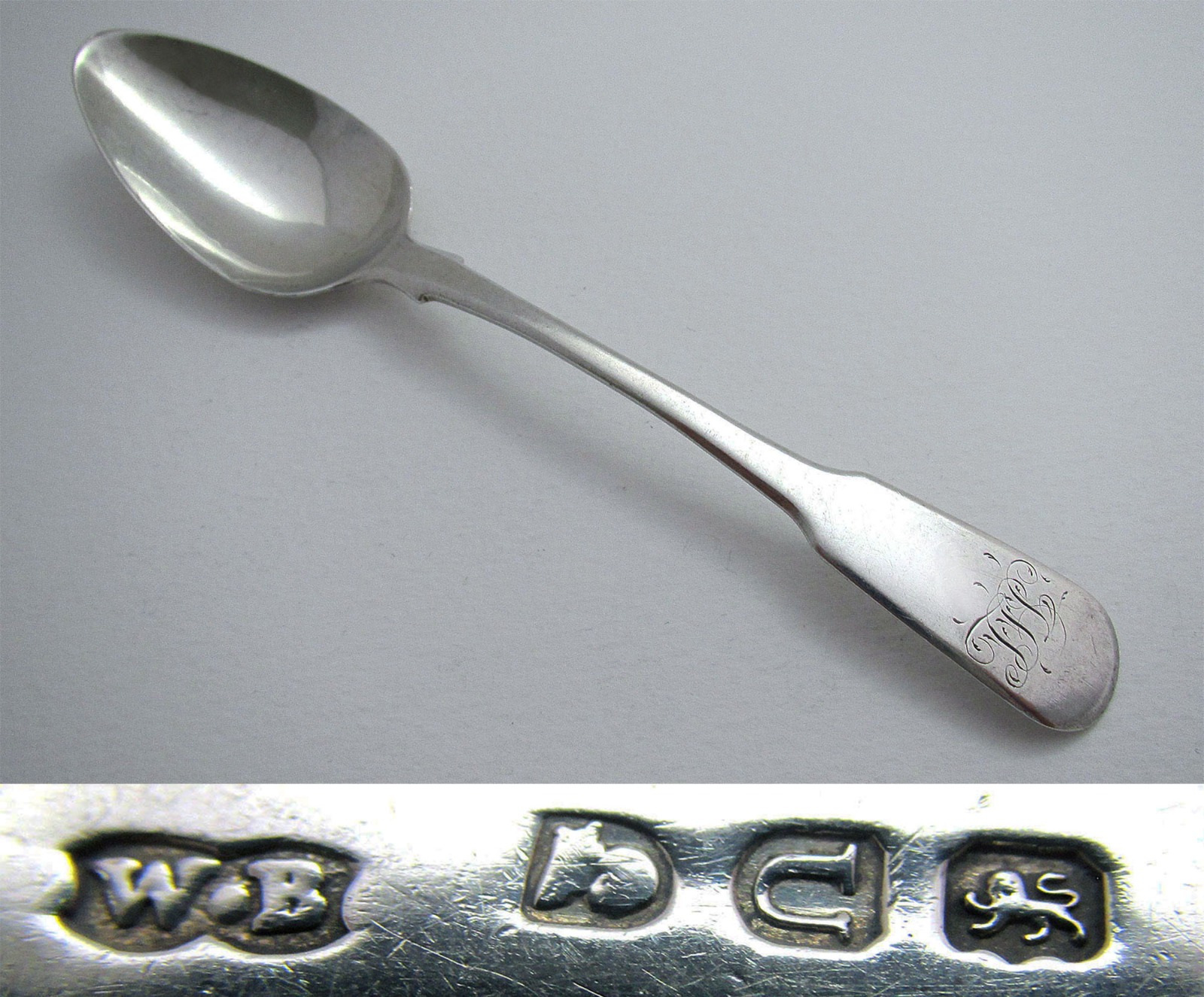 William Bateman I 1815 Antique Solid Sterling Silver Tea Spoon. English George III (1 of 5) William Bateman I 1815 Antique Solid Sterling Silver Tea Spoon. English George III (1 of 5)