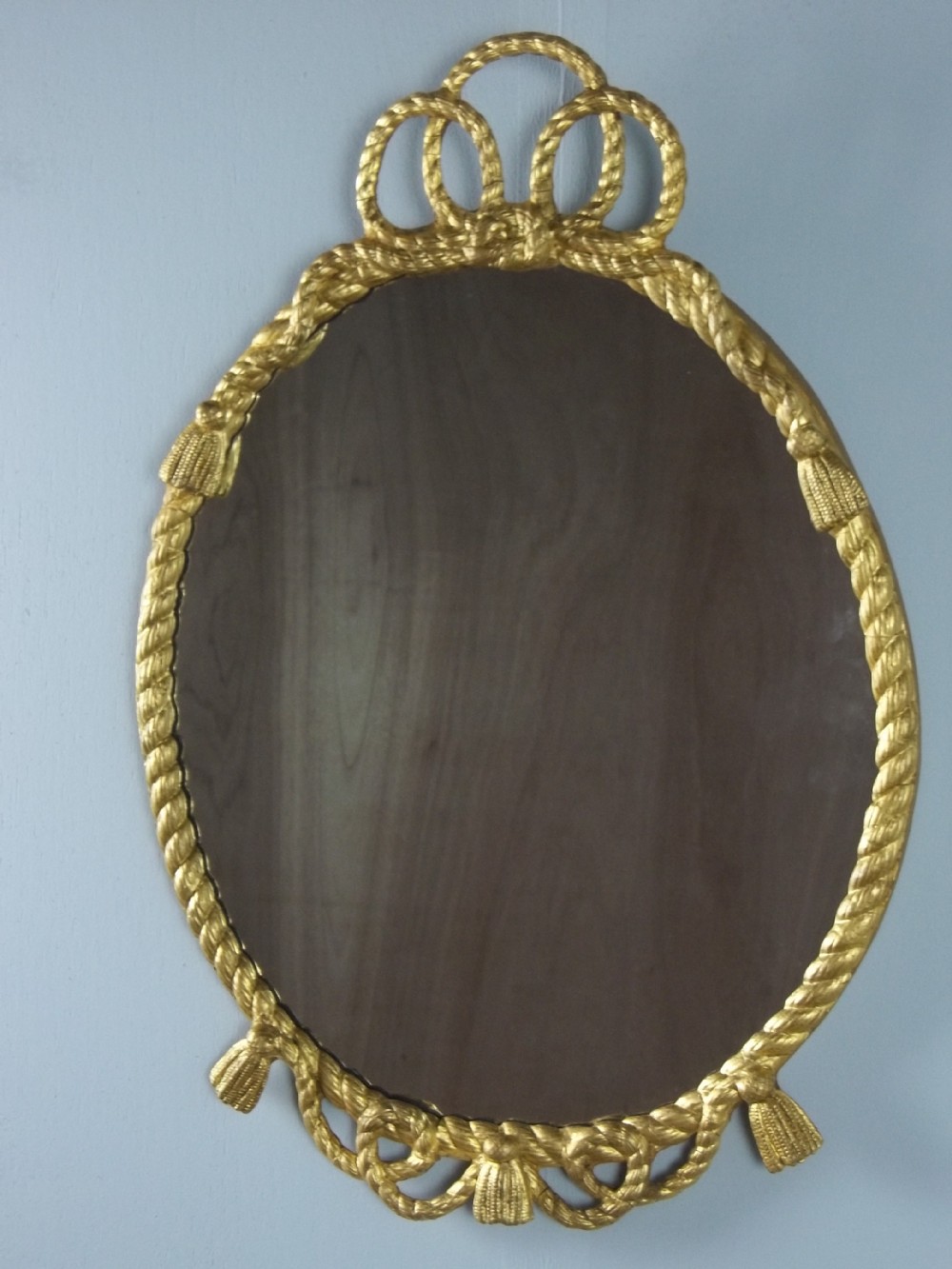 Victorian Gilded Oval Rope Twist Gilt Wall Mirror (1 of 4) Victorian Gilded Oval Rope Twist Gilt Wall Mirror (1 of 4)