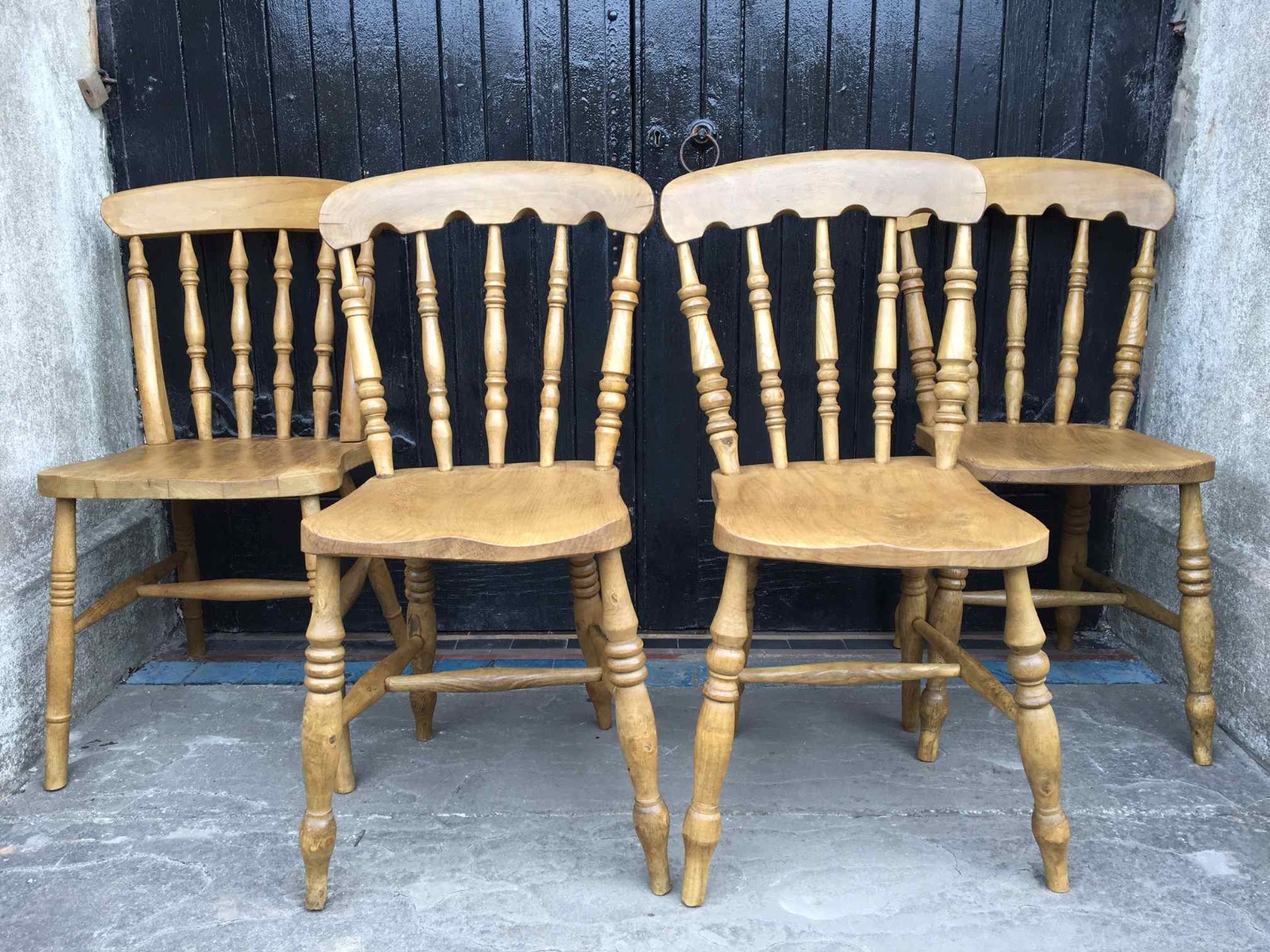 Four Ash & Elm Farmhouse Style Kitchen Chairs (1 of 1) Four Ash & Elm Farmhouse Style Kitchen Chairs (1 of 1)