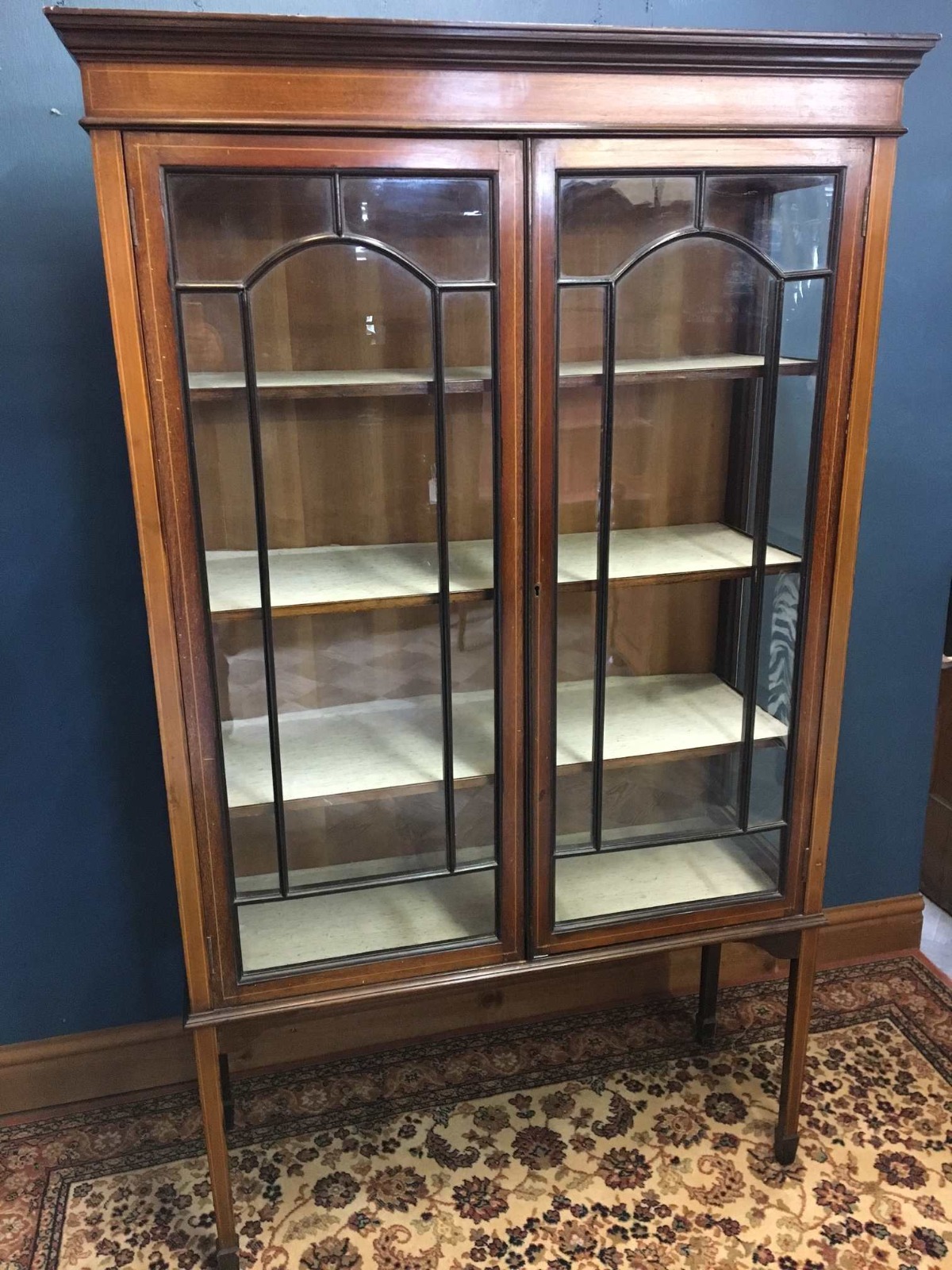 Edwardian Mahogany Two Door Glass Display Cabinet (1 of 1) Edwardian Mahogany Two Door Glass Display Cabinet (1 of 1)