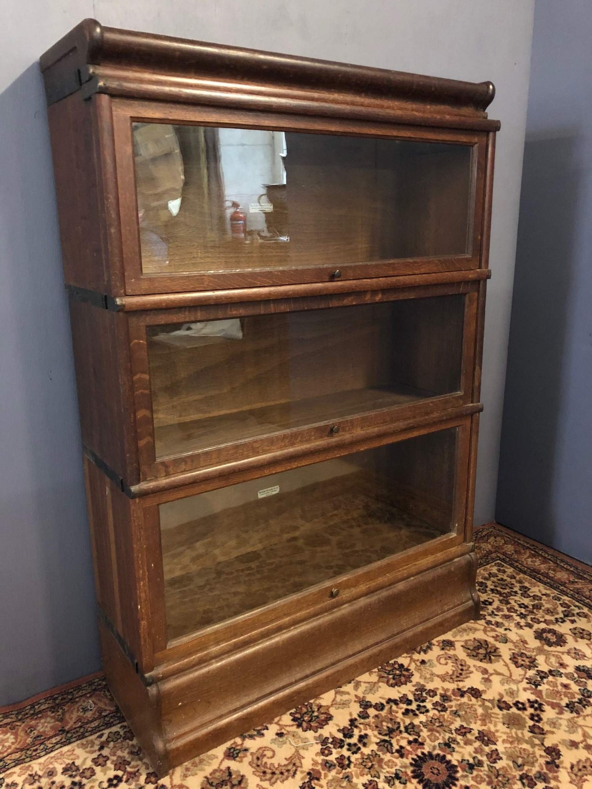 Early 20th Century Oak Globe Wernicke Barrister Three Section Bookcase (1 of 1) Early 20th Century Oak Globe Wernicke Barrister Three Section Bookcase (1 of 1)