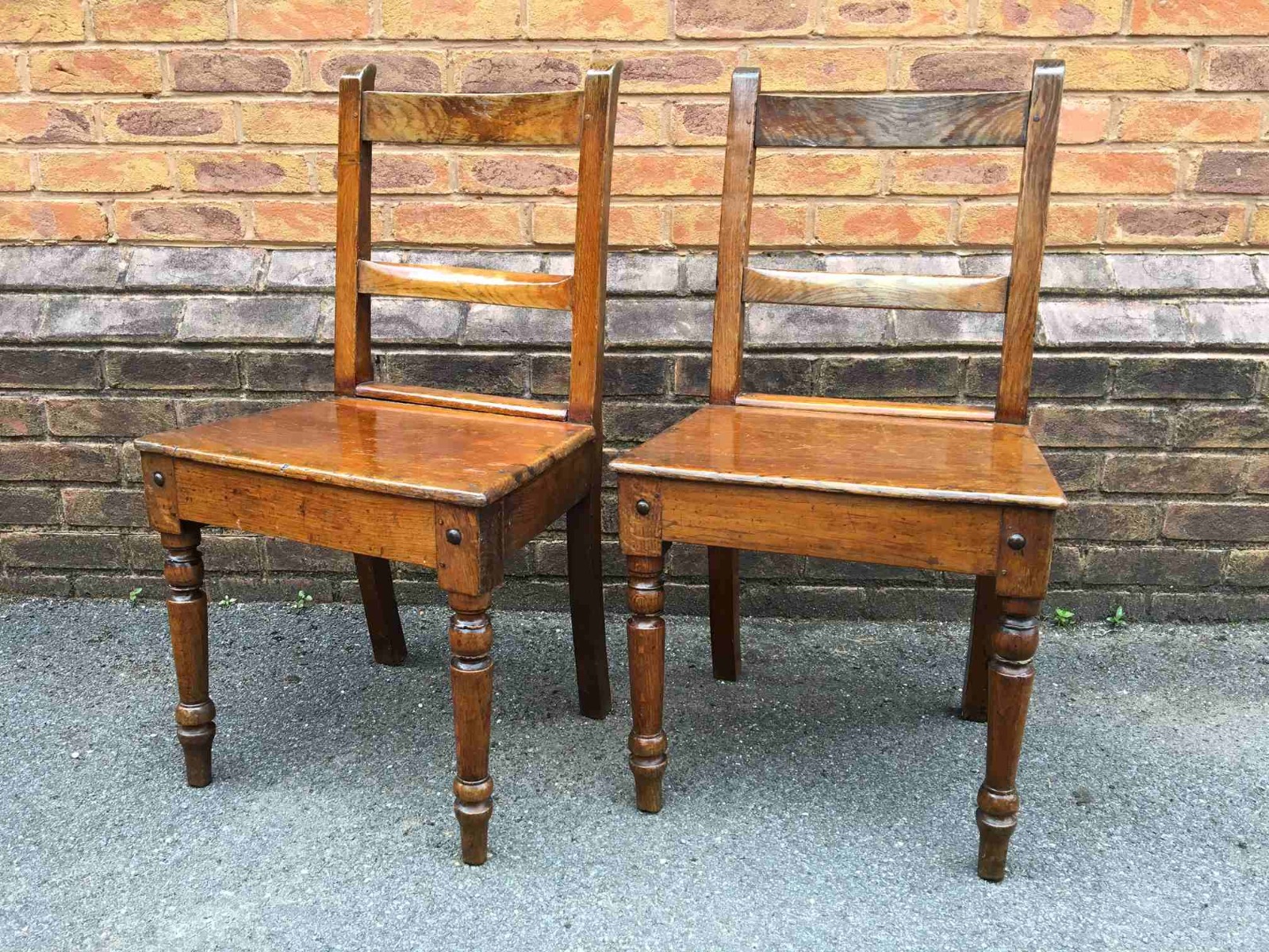 Pair of Early Welsh Oak Farmhouse Chairs (1 of 1) Pair of Early Welsh Oak Farmhouse Chairs (1 of 1)