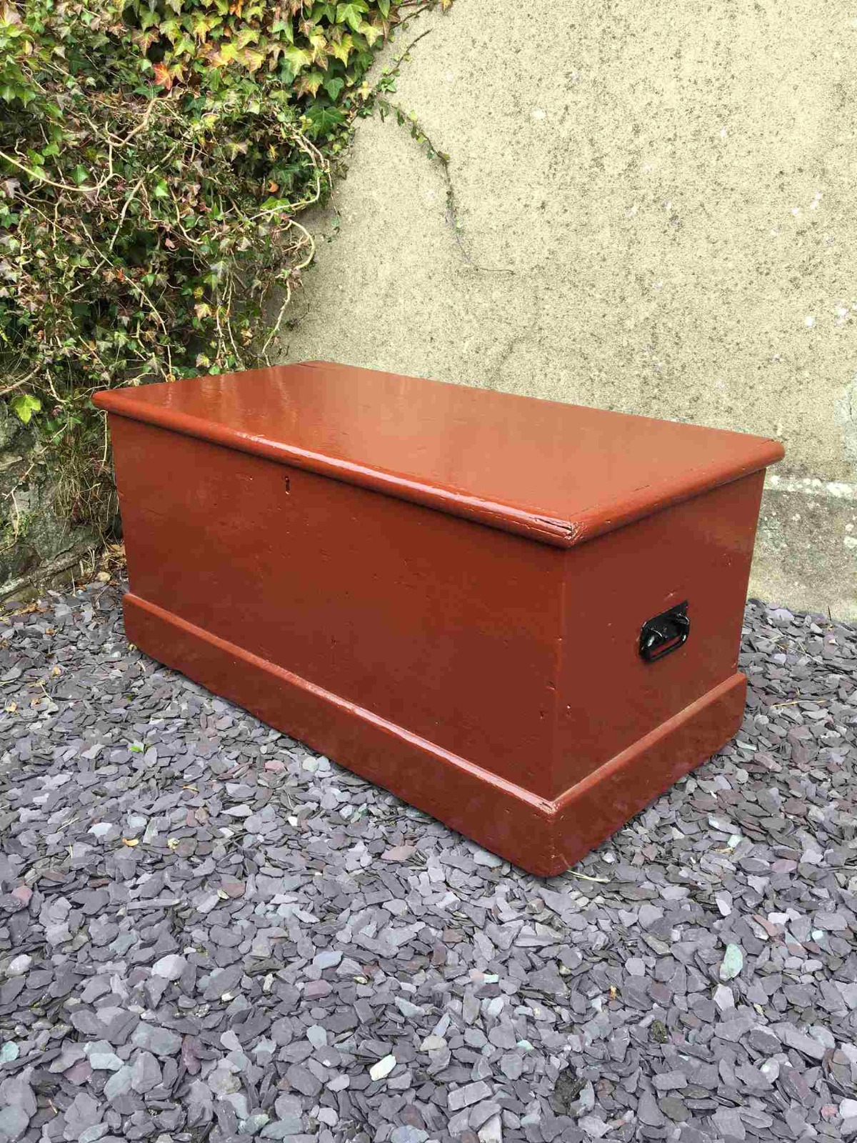 19th Century Painted Burnt Red Pine Storage Chest / Blanket Box (1 of 1) 19th Century Painted Burnt Red Pine Storage Chest / Blanket Box (1 of 1)