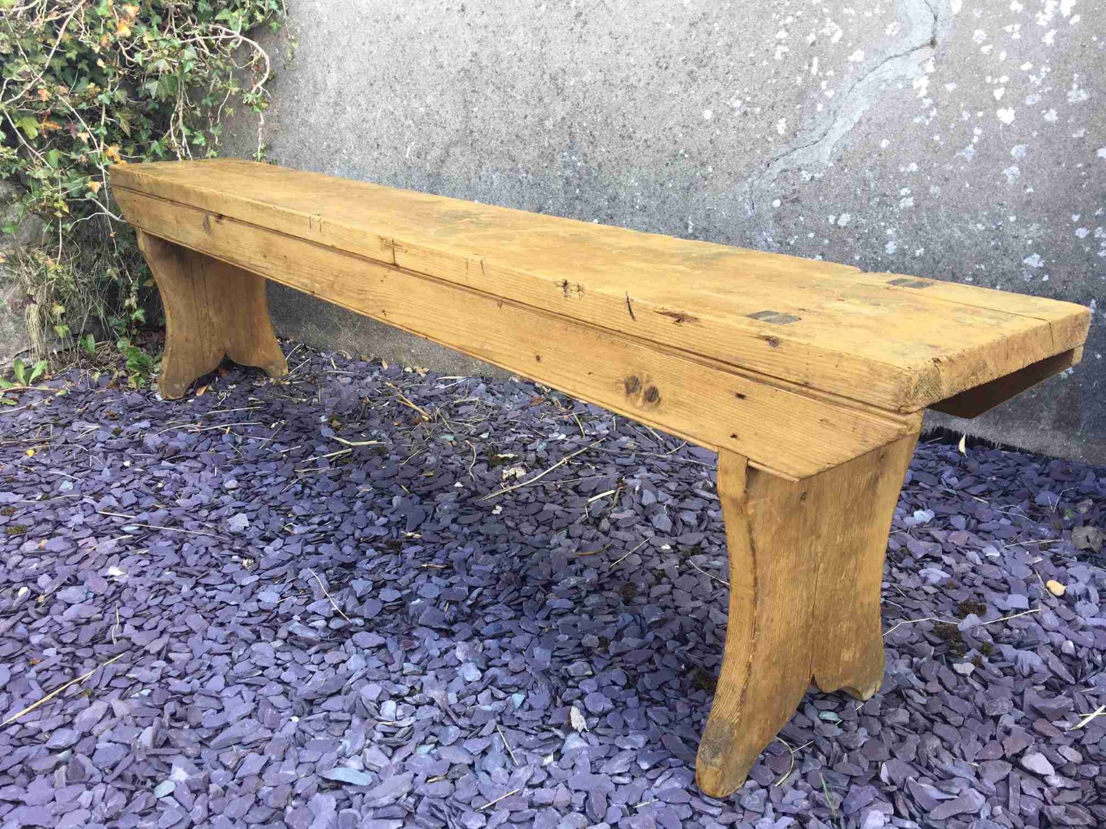 Rustic Old Pine Bench (1 of 1) Rustic Old Pine Bench (1 of 1)